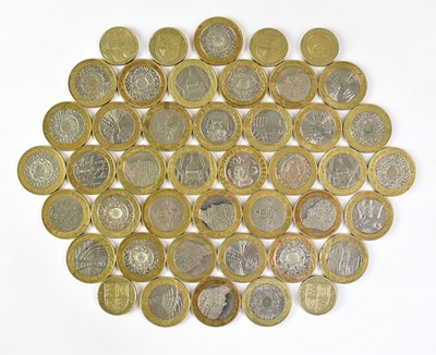 Lot 613 - A collection of thirty-eight £2 coins with...