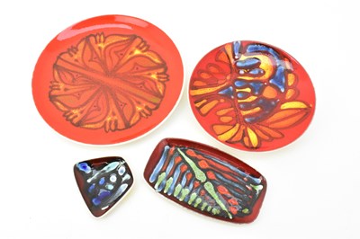 Lot 278 - POOLE POTTERY; four 1970s 'Delphis' range...