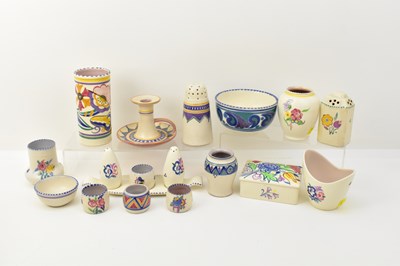 Lot 282 - POOLE POTTERY; eighteen pieces of small...