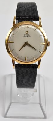 Lot 1604 - OMEGA; a rare 18ct yellow gold gentleman's...