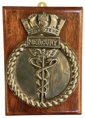 Lot 391 - An early 20th century bronze boat badge, 1941...