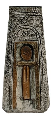 Lot 529 - ANN JONES FOR TROIKA; a coffin vase, signed...