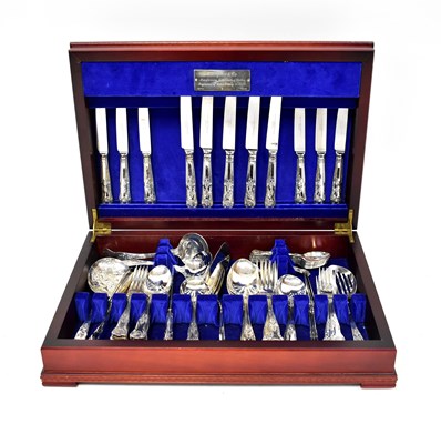 Lot 583 - ELKINGTON & CO; a contemporary mahogany cased...