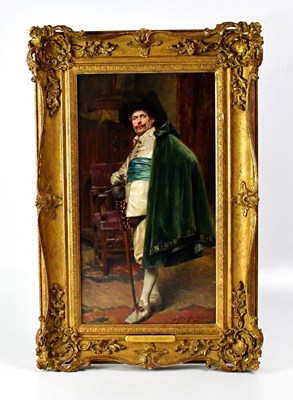 Lot 423 - ALEX DE ANDREIS (Belgian, 1871-1939); oil on...