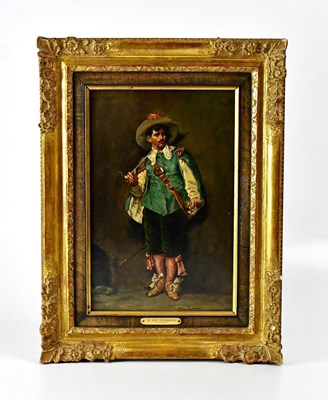 Lot 422 - ALEX DE ANDREIS (Belgian, 1871-1939); oil on...