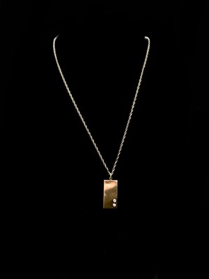 Lot 1180 - A yellow metal rope twist chain stamped 14k,...