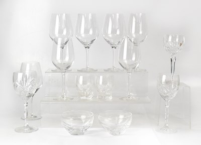 Lot 316 - DARTINGTON GLASS; a set of four wine glasses,...