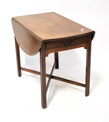Lot 75 - A 19th century mahogany drop-leaf D-end supper...