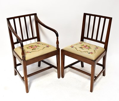 Lot 63 - Five late 19th/early 20th century chairs of...