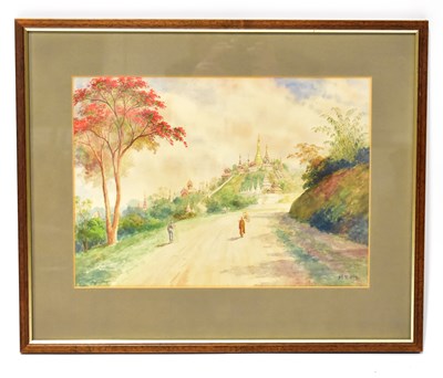 Lot 460 - MG TUN HLA (1874-1946, Burmese); watercolour,...