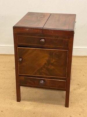 Lot 665 - An early 19th century mahogany washstand, now...