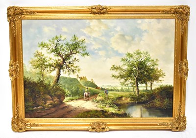 Lot 427 - GUNTHER (20th century Continental); oil on...