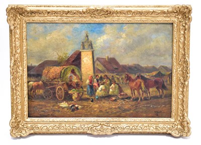 Lot 440 - 19TH CENTURY CONTINENTAL SCHOOL; oil on panel,...