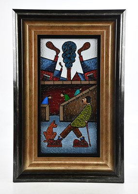 Lot 164 - ALBERT BARLOW (b.1944); acrylic on board, 'The...