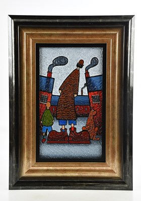Lot 166 - ALBERT BARLOW (b.1944); acrylic on board,...