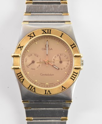 Lot 570 - OMEGA; a gentleman's two-tone Constellation...