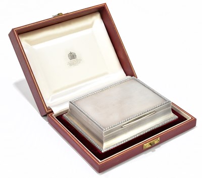 Lot 2175 - ASPREY & CO; an Elizabeth II hallmarked silver...