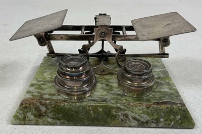 Lot 1039 - ASPREY; an unusual set of George V hallmarked...