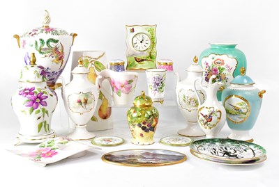 Lot 297 - A quantity of porcelain painted by Amy Ryder...
