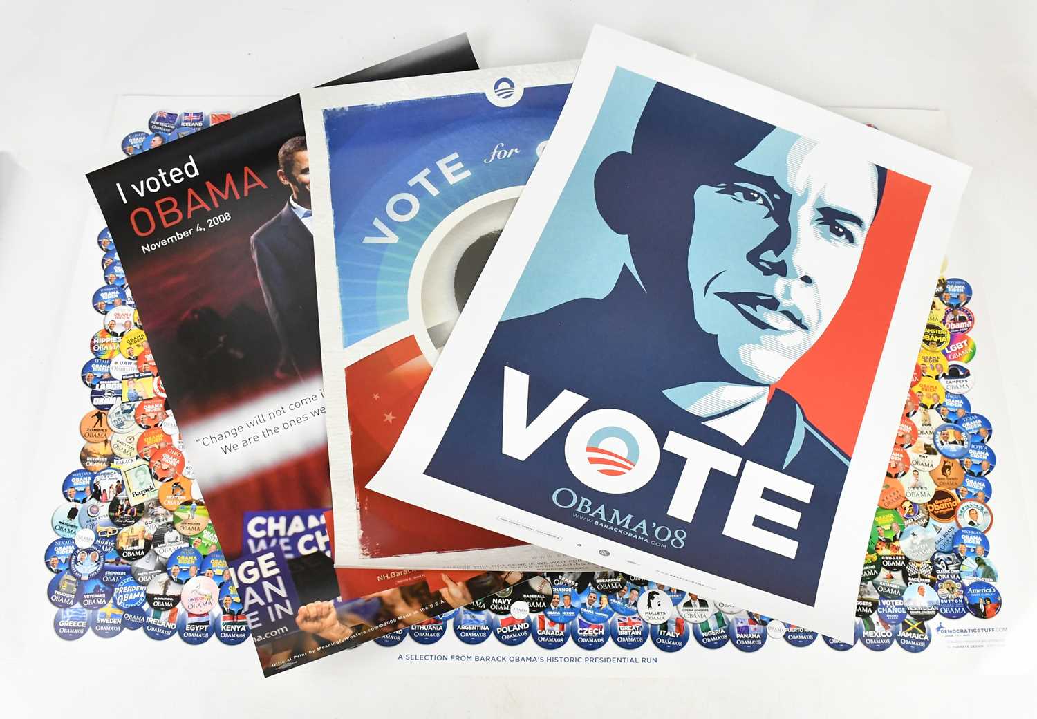 Lot 38 - SHEPARD FAIREY (American, b.1970); 'Vote Obama...