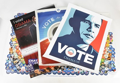 Lot 38 - SHEPARD FAIREY (American, b.1970); 'Vote Obama...
