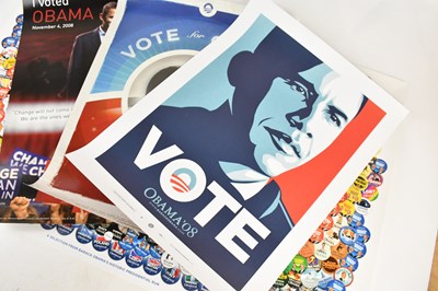Lot 38 - SHEPARD FAIREY (American, b.1970); 'Vote Obama...