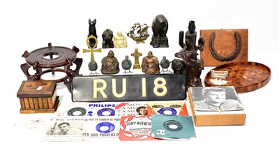 Lot 347 - A collectors' lot comprising a number plate,...