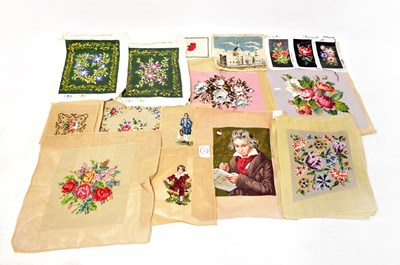 Lot 419 - A quantity of tapestries, most completed but...