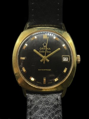 Lot 1316 - ORFINA; a gentleman's vintage gold plated and...
