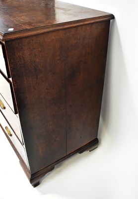 Lot 40 - A Georgian mahogany chest of two short over...