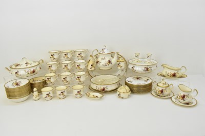 Lot 311 - A vintage hand-painted tea and dinner set,...