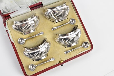 Lot 1262 - BARKER BROTHERS; a cased set of four Edward...