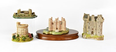 Lot 341 - Four Lilliput Lane models of castles,...