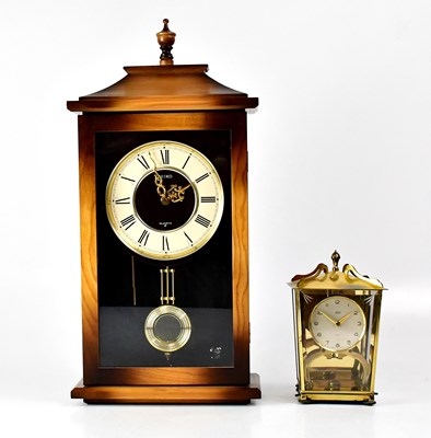 Lot 193 - A Seiko wooden cased wall-hanging clock with...