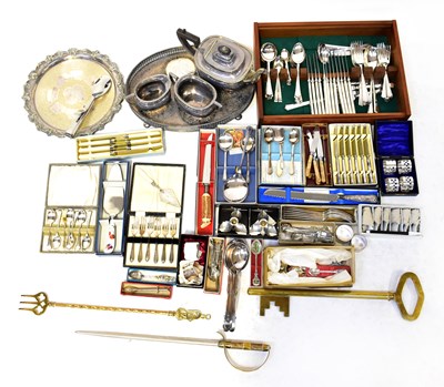 Lot 589 - A quantity of silver-plated and other...