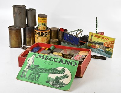 Lot 854 - MECCANO; a large quantity of assorted pieces,...