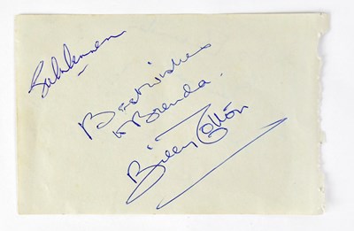 Lot 399 - JOHN LENNON; a page from an autograph album...