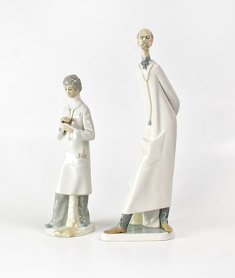 Lot 248 - LLADRÓ; a figure of a doctor, no. 4602, height...