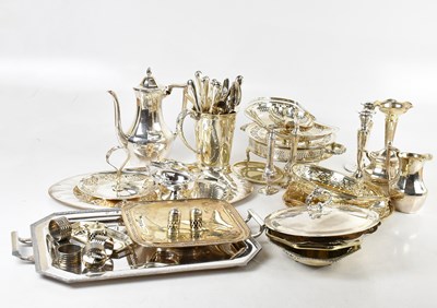 Lot 1514 - A large quantity of assorted silver plate...