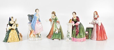 Lot 632 - ROYAL DOULTON; five figures comprising HN 3682...