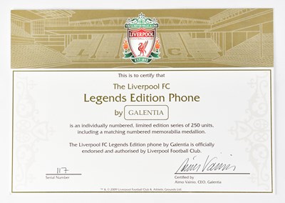 Lot 353 - LIVERPOOL FC; a 'Legends Edition' mobile...