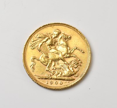 Lot 1495 - A Victoria full sovereign, 1900, old head.
