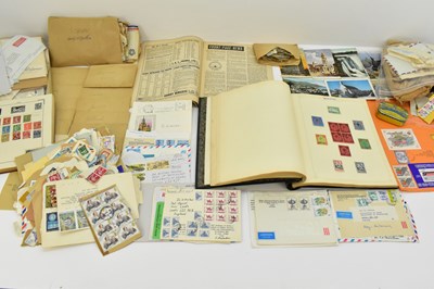 Lot 571 - Two hobbyist stamp albums, various packs of...