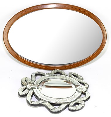 Lot 1645 - A modern Venetian style cut glass wall mirror