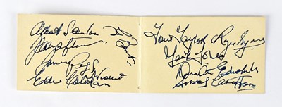 Lot 543 - BUSBY BABES; a page from an autograph book...