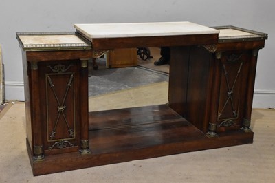 Lot 1106 - An early 19th century rosewood and gilt brass...