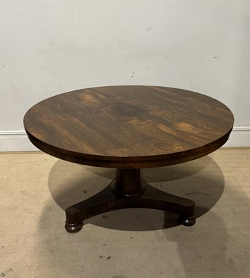 Lot 1144 - A 19th century rosewood tilt-top breakfast...