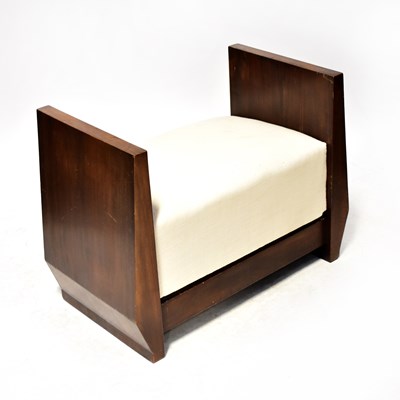 Lot 28 - A contemporary hardwood stool, 60 x 73 x 43cm.