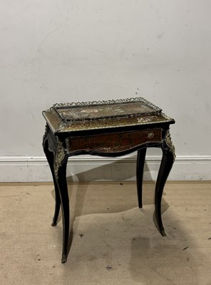Lot 1142 - A late 19th century French Boulle work wine...