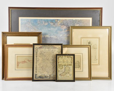 Lot 407 - TOM CARR; a pencil signed print, hunting scene,...